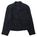 日本然リトテ-古着オンライン-KENZO ダブル ツイード テーラードジャケット M グレー ウール オールド 日本製-KENZO Double Tweed Tailored Jacket M Gray Wool Vintage Japan Made
