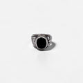 Vintage 1970s NAKAGAWA JOHN ROBERTS College Ring Black Onyx 1978 Sterling Silver 925 Pinky Ring