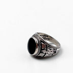 Vintage 1970s NAKAGAWA JOHN ROBERTS College Ring Black Onyx 1978 Sterling Silver 925 Pinky Ring