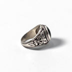 Vintage 1970s NAKAGAWA JOHN ROBERTS College Ring Black Onyx 1978 Sterling Silver 925 Pinky Ring