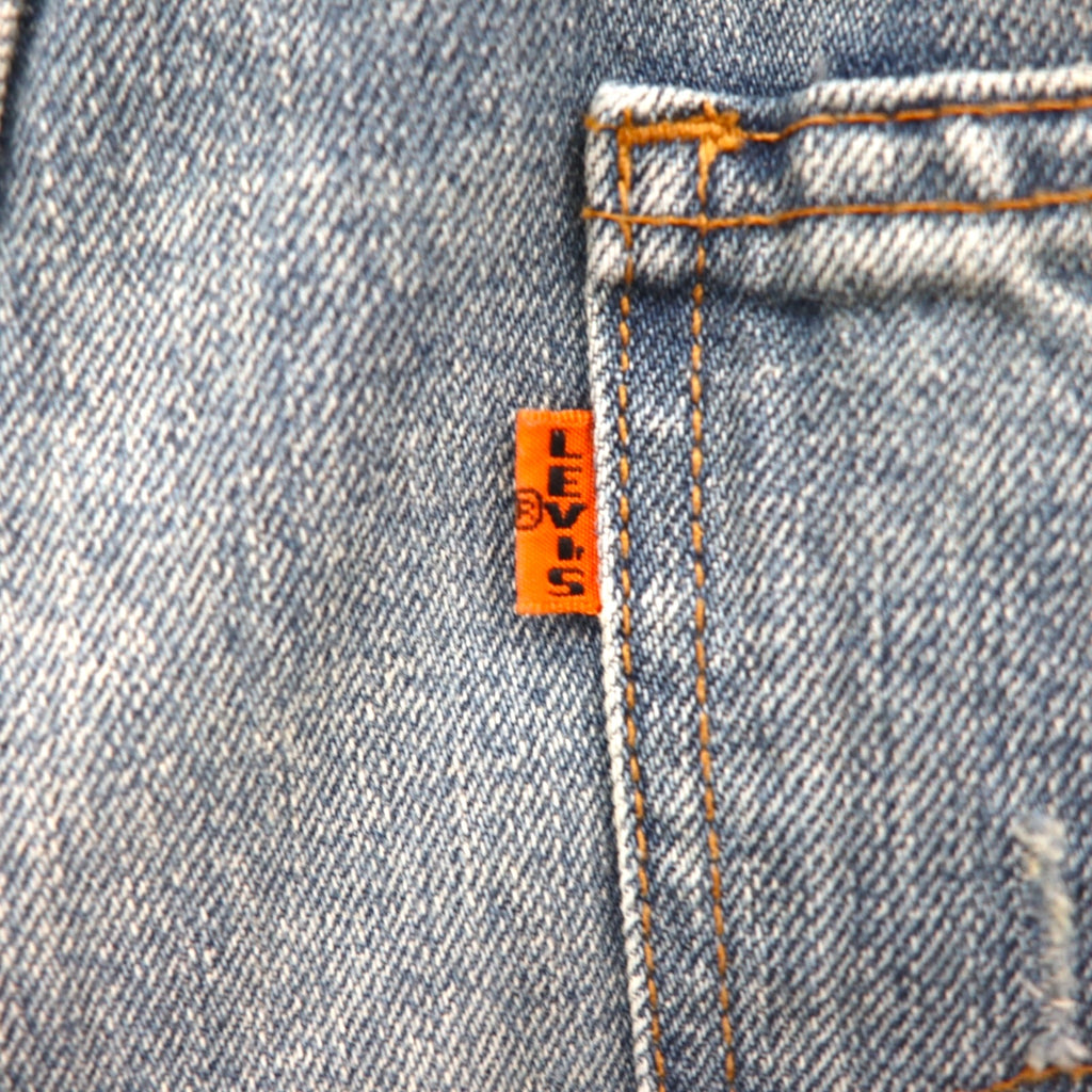 LEVI'S VINTAGE CLOTHING ( LVC ) 606 1960年代モデル STEER デニムパンツ L インディゴ ビッグE オレンジタブ リペア加工 30605-0063