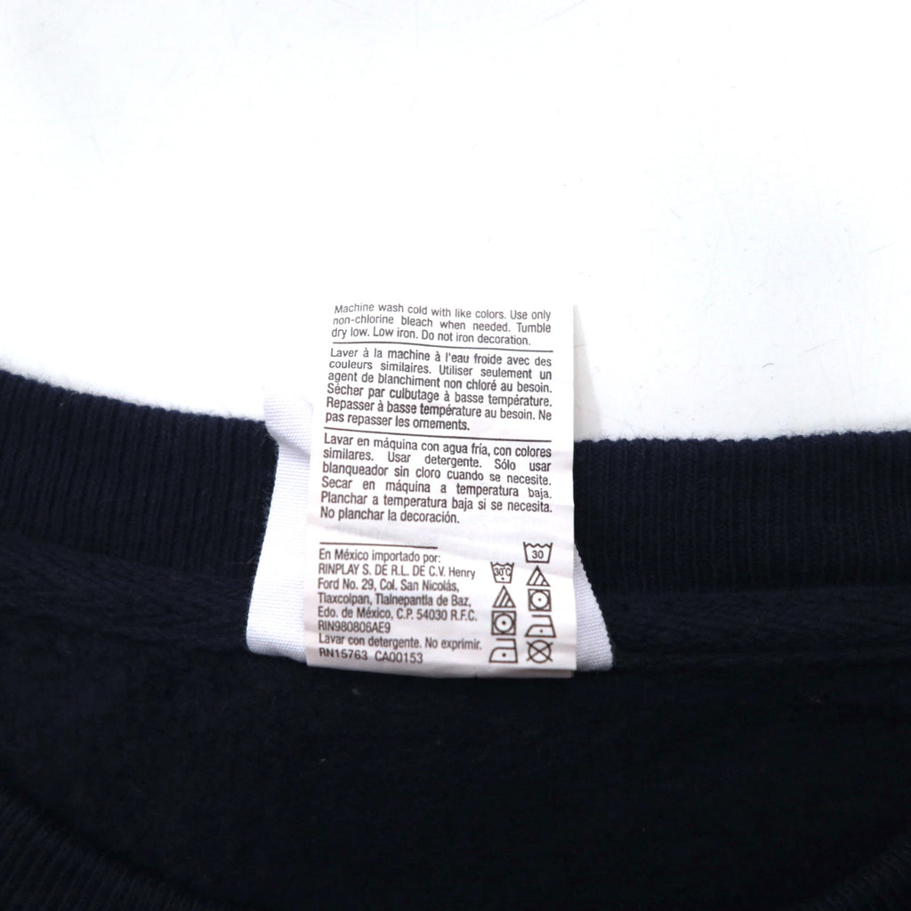Champion Reverse Weave Sweatshirt, XL, Navy, College Print, Blue Single Tag, Reprint, Made in El Salvador