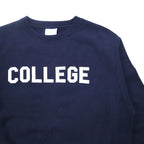 Champion Reverse Weave Sweatshirt, XL, Navy, College Print, Blue Single Tag, Reprint, Made in El Salvador