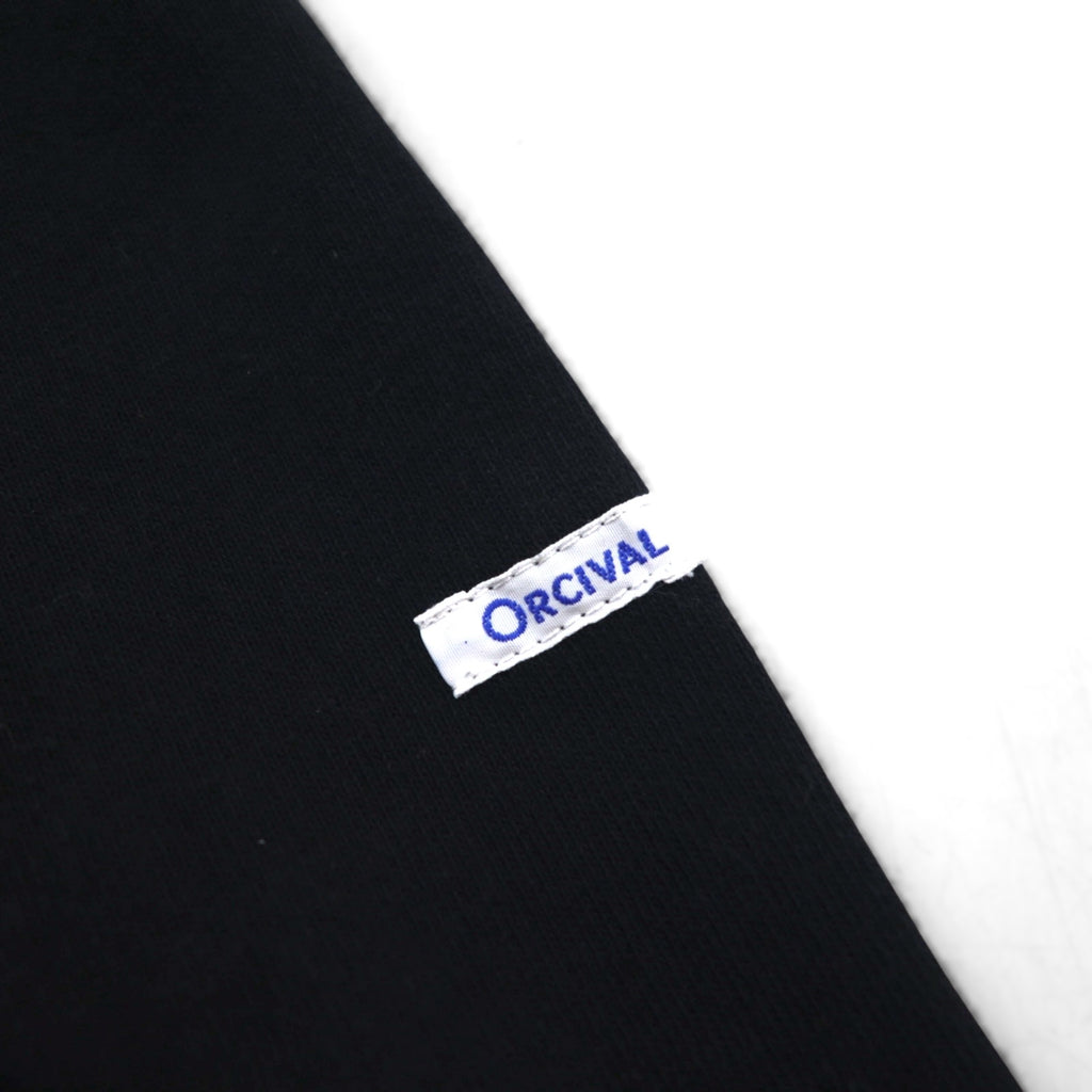 ORCIVAL French-made Basque Shirt, Boat Neck, Long, Black, Cotton, H19, 954047
