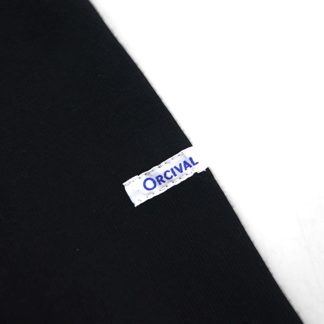 ORCIVAL French-made Basque Shirt, Boat Neck, Long, Black, Cotton, H19, 954047
