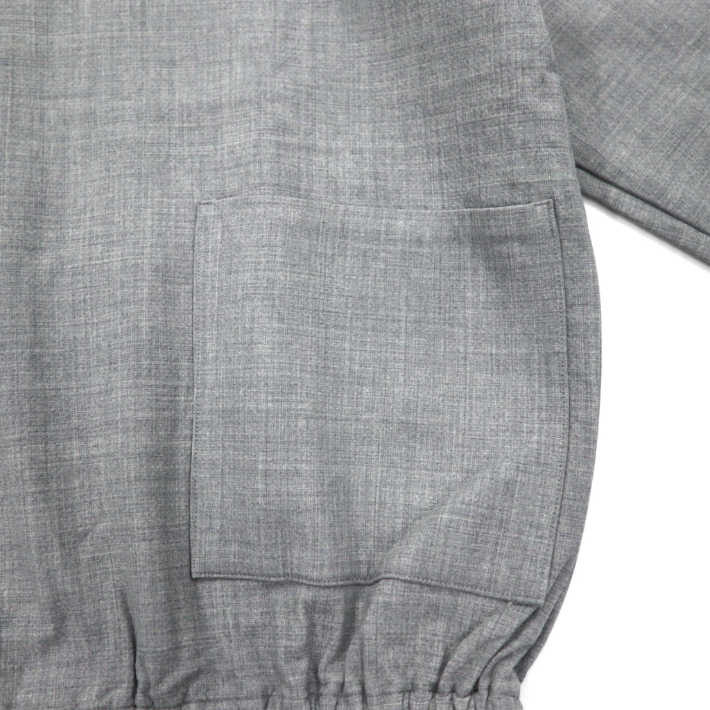 CLASS Wool Stretch Pullover Jacket M Gray Double Pocket CBFA20UNIB