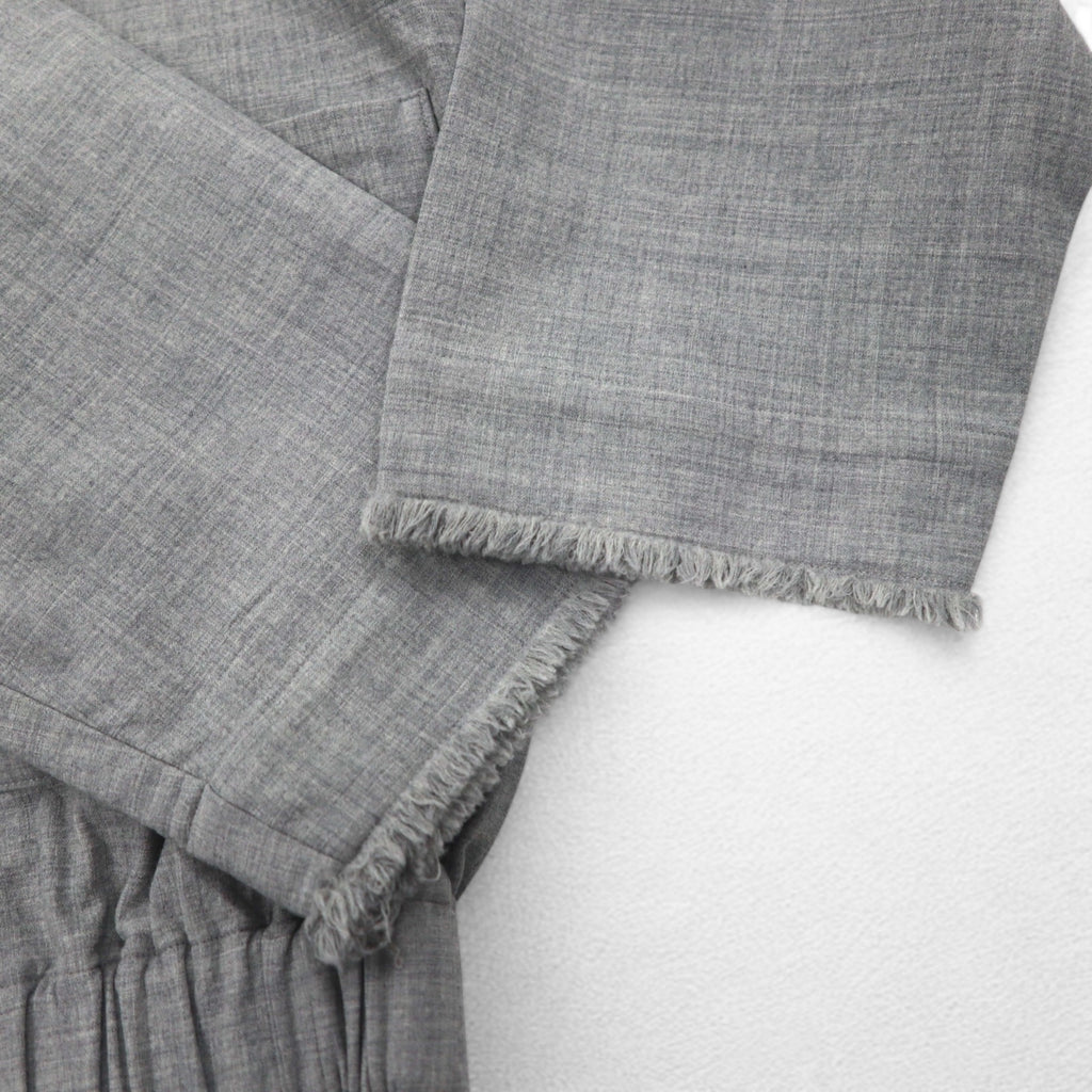 CLASS Wool Stretch Pullover Jacket M Gray Double Pocket CBFA20UNIB