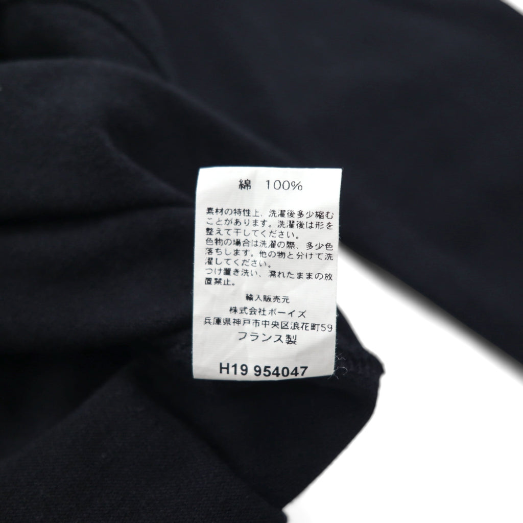 ORCIVAL French-made Basque Shirt, Boat Neck, Long, Black, Cotton, H19, 954047