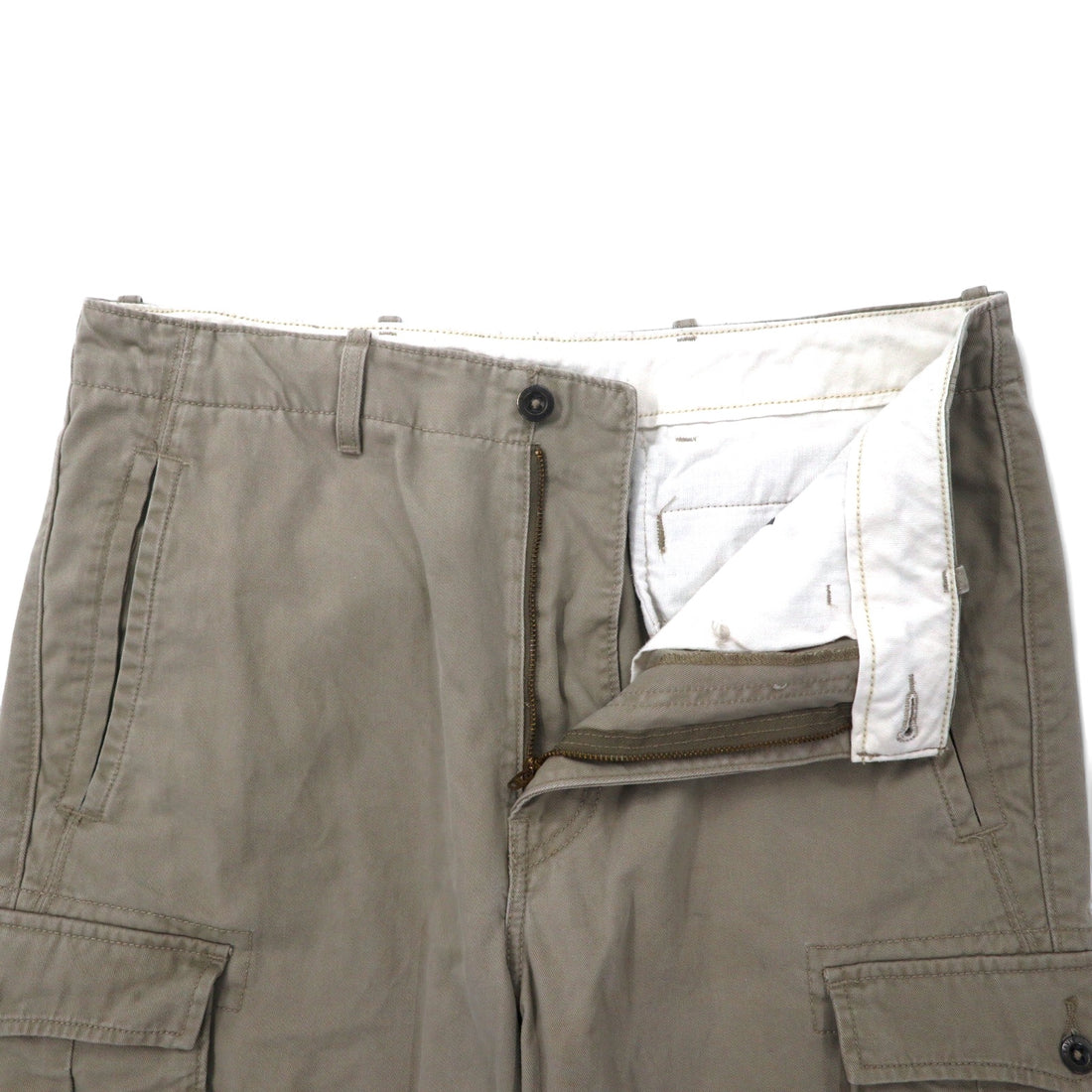 Levis Cargo Shorts, Half Pants, Size 33, Beige, Cotton, ACE Cargo Shorts