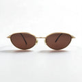 CELINE Vintage Oval Sunglasses in Gold Metal, 53-19-147