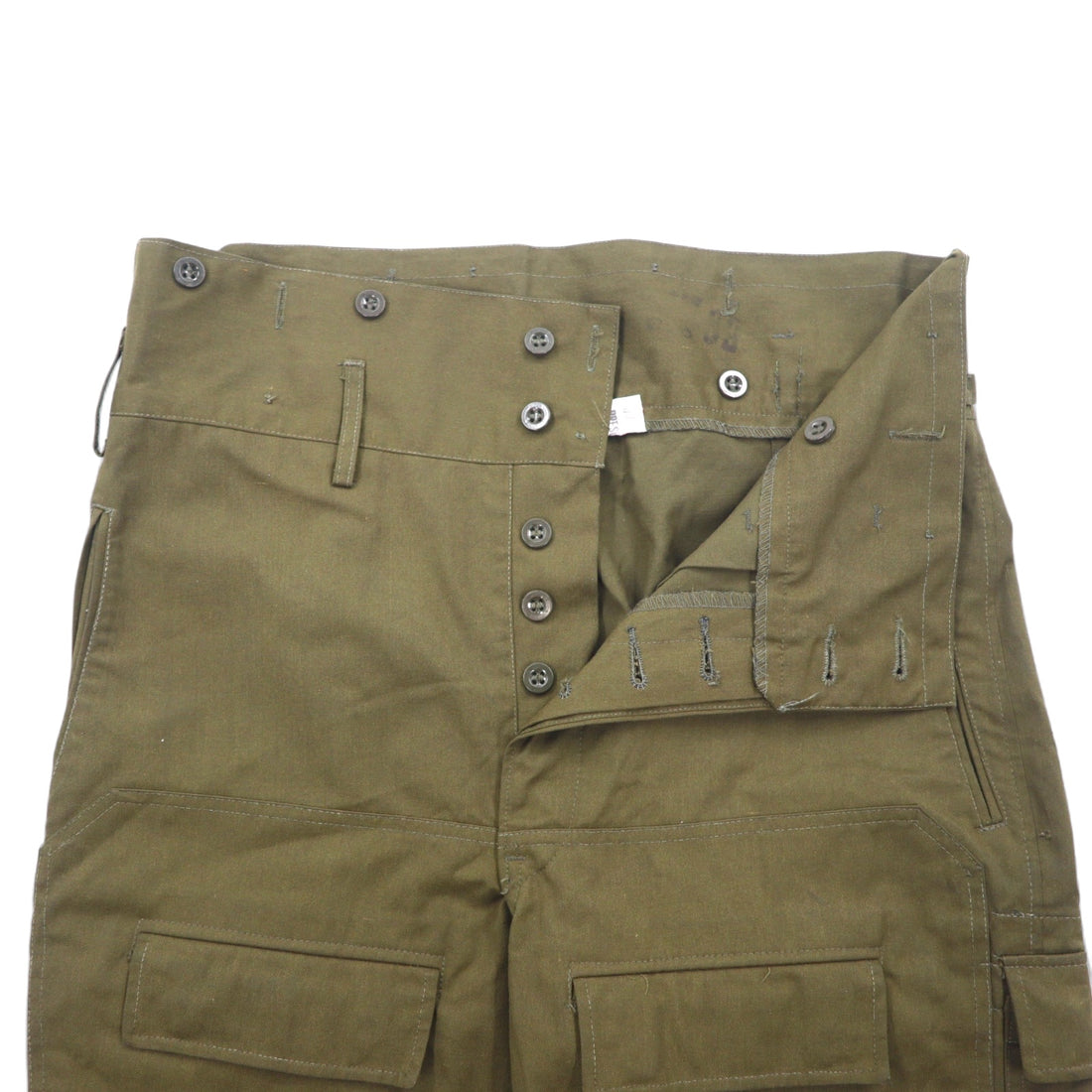 Czech Army M-85 Military Double Knee Cargo Pants, XL, Khaki, Cotton