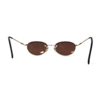 CELINE Vintage Oval Sunglasses in Gold Metal, 53-19-147