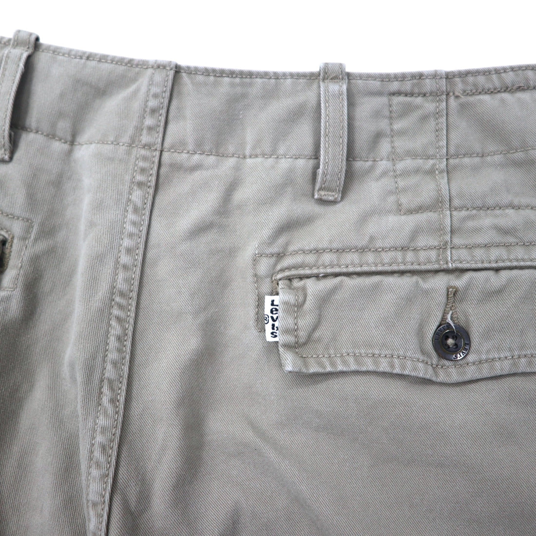 Levis Cargo Shorts, Half Pants, Size 33, Beige, Cotton, ACE Cargo Shorts