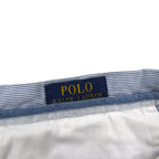 POLO RALPH LAUREN Seersucker Shorts Half Pants L Stripe Blue White CLASSIC FIT Embroidered All-Over Pony