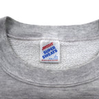 Made in USA 90s JERZEES SUPER SWEATS College Print Sweatshirt L Grey Cotton SUTTONS BAY