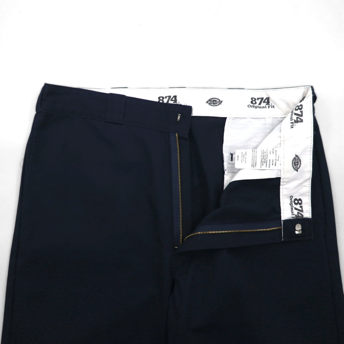 Dickies Original Fit Work Chino Pants, XL, Navy, Polyester, 874DN