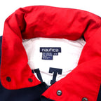 nautica 90's Sailing Jacket M Navy Cotton Hood Storage Type