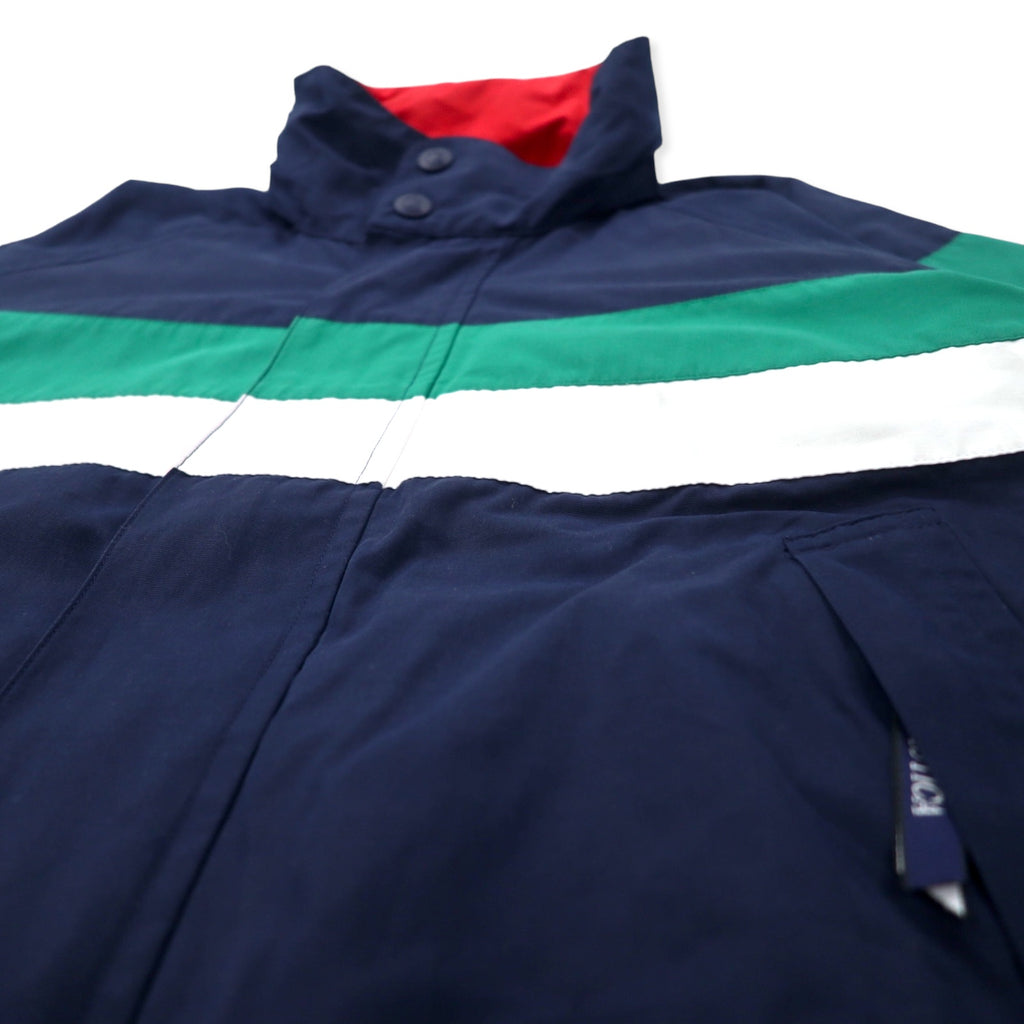 nautica 90's Sailing Jacket M Navy Cotton Hood Storage Type