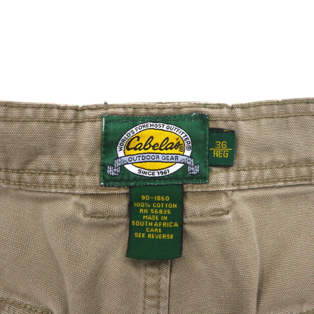 Cabela's 90s Bush Shorts, XL, Khaki, Cotton, Pocket