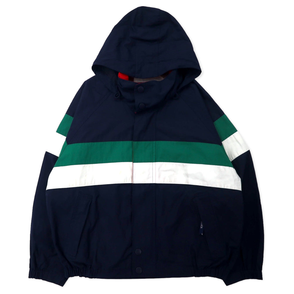 nautica 90's Sailing Jacket M Navy Cotton Hood Storage Type