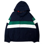 nautica 90's Sailing Jacket M Navy Cotton Hood Storage Type