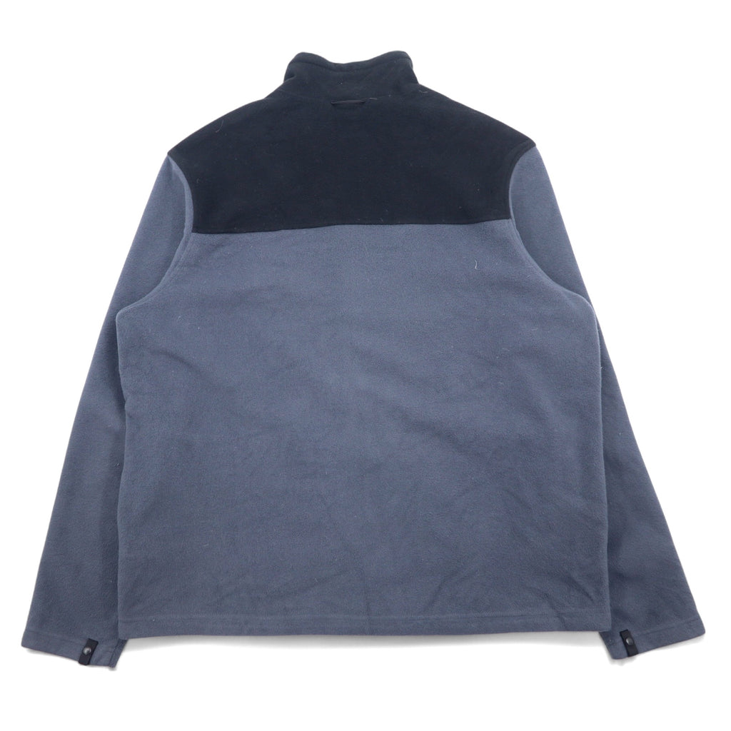 THE NORTH FACE Bicolor Fleece Jacket XXL Black Grey Polyester Logo Embroidery NF0A7UJP