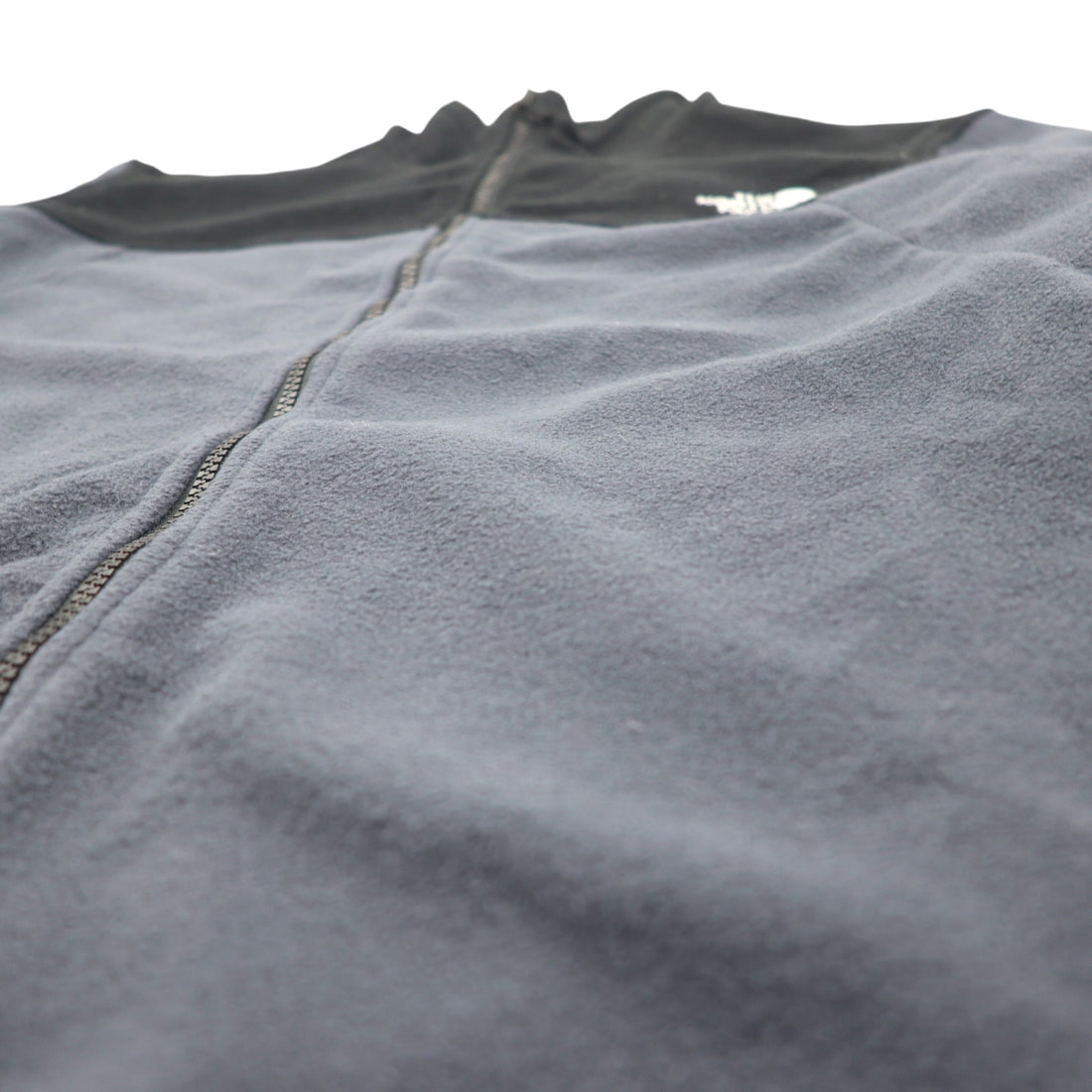 THE NORTH FACE Bicolor Fleece Jacket XXL Black Grey Polyester Logo Embroidery NF0A7UJP