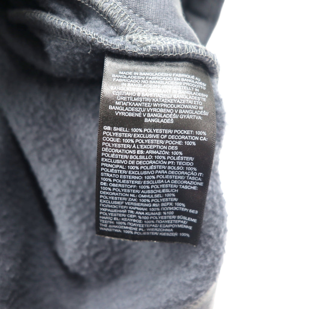 THE NORTH FACE Bicolor Fleece Jacket XXL Black Grey Polyester Logo Embroidery NF0A7UJP