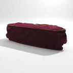 Felisi Shoulder Bag Tote Bag in Purple Nylon with Leather Trim, 0014, Made in Italy