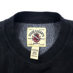 STEVE &amp; BARRY'S Reverse Weave Sweatshirt L Black Cotton Paki Cotton Brushed Back NFL BRONCOS Big Size