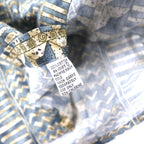 Pierre Cardin 90s Retro All-Over Print Short Sleeve Shirt Aloha Shirt 3XLT Grey Cotton Big Size