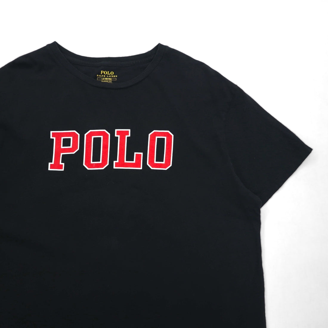 POLO RALPH LAUREN CLASSIC FIT PRINTED T-SHIRT L BLACK COTTON CLASSIC FIT