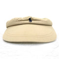 Polo by Ralph Lauren 90s Sun Visor Cap FREE Beige Small Pony Embroidery