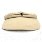Polo by Ralph Lauren 90s Sun Visor Cap FREE Beige Small Pony Embroidery