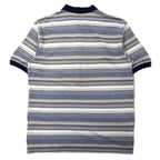 Lee SPORT 90s Striped Polo Shirt, Large, Blue, Multicolor, Cotton