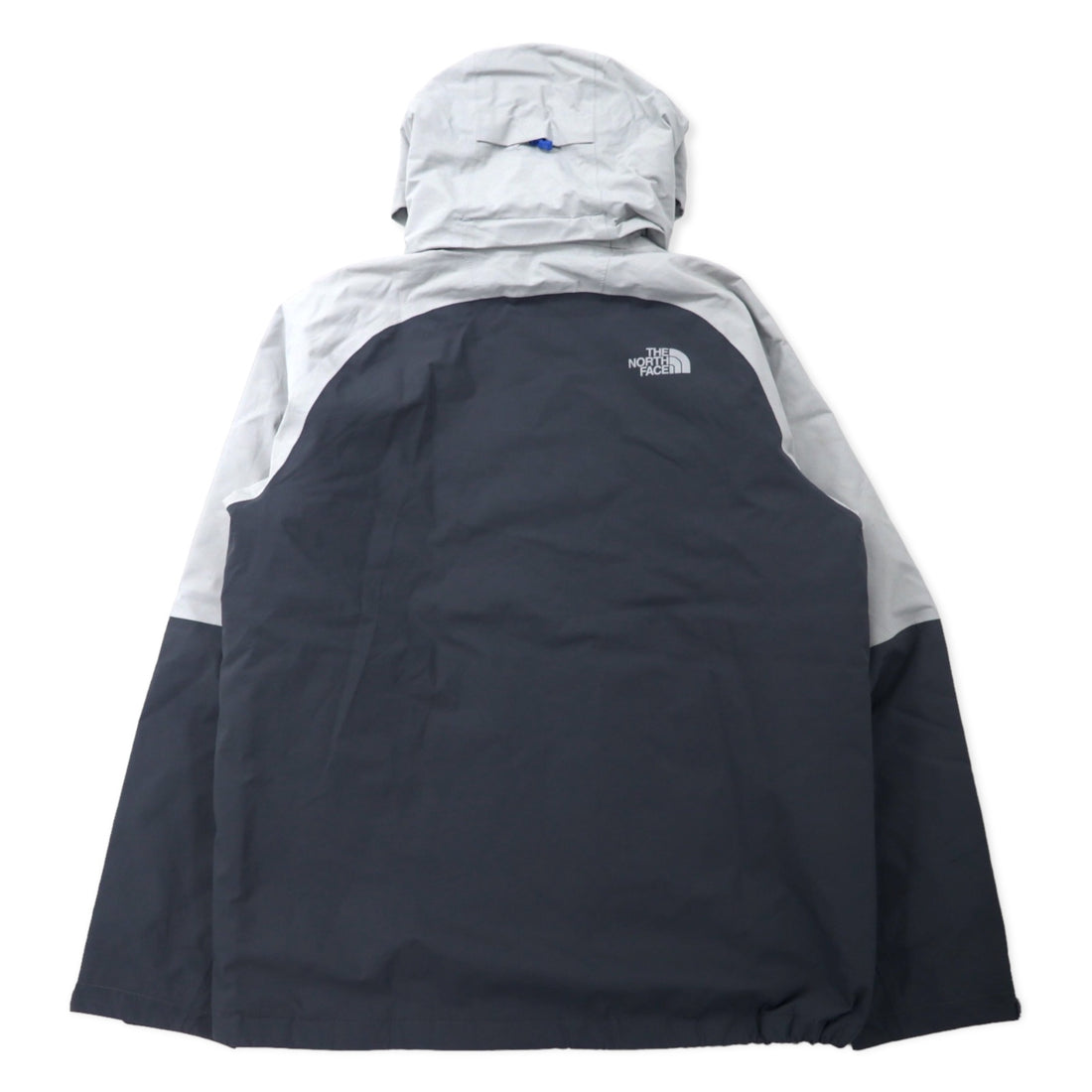THE NORTH FACE Mountain Parka M Gray Polyester Waterproof Breathable Hyvent Logo Print Detachable Hood