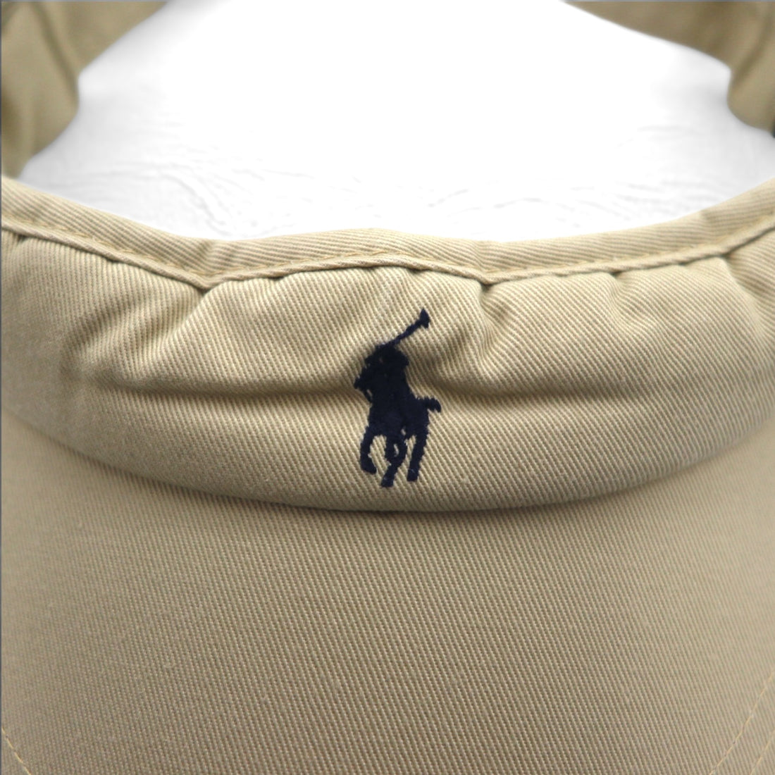 Polo by Ralph Lauren 90s Sun Visor Cap FREE Beige Small Pony Embroidery