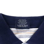 Lee SPORT 90s Striped Polo Shirt, Large, Blue, Multicolor, Cotton