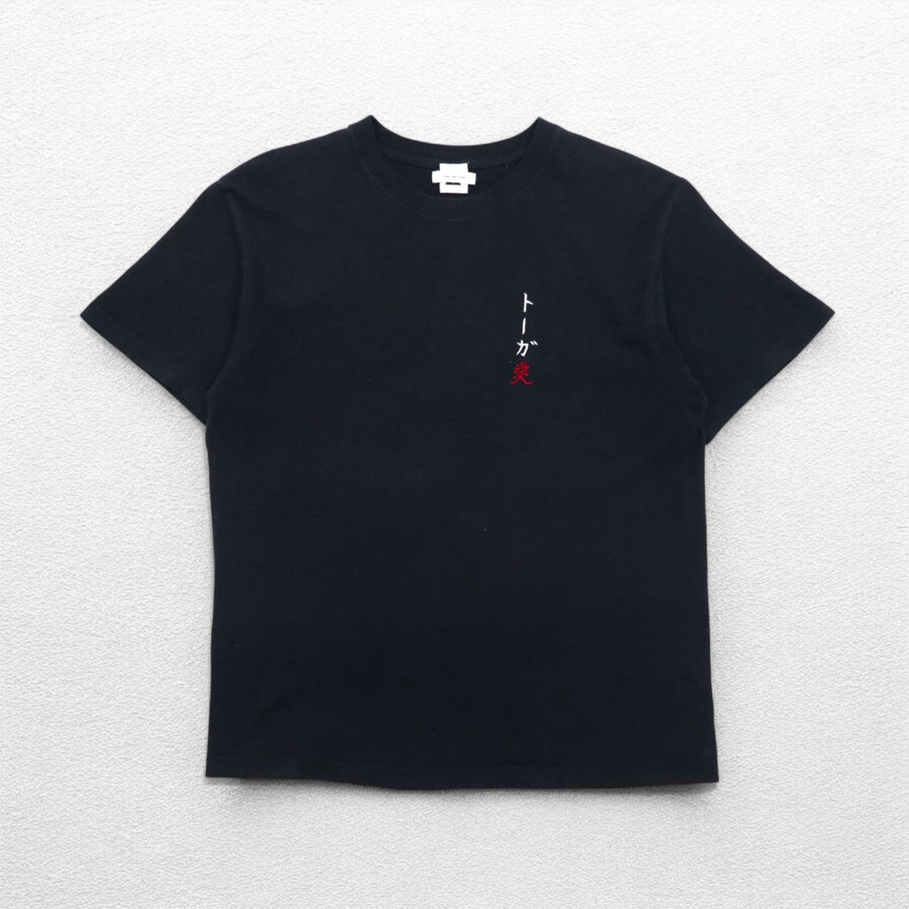 TOGA ARCHIVES x Mongolian Chops Toga Ai Embroidered T-shirt M Black Cotton Osaka store exclusive