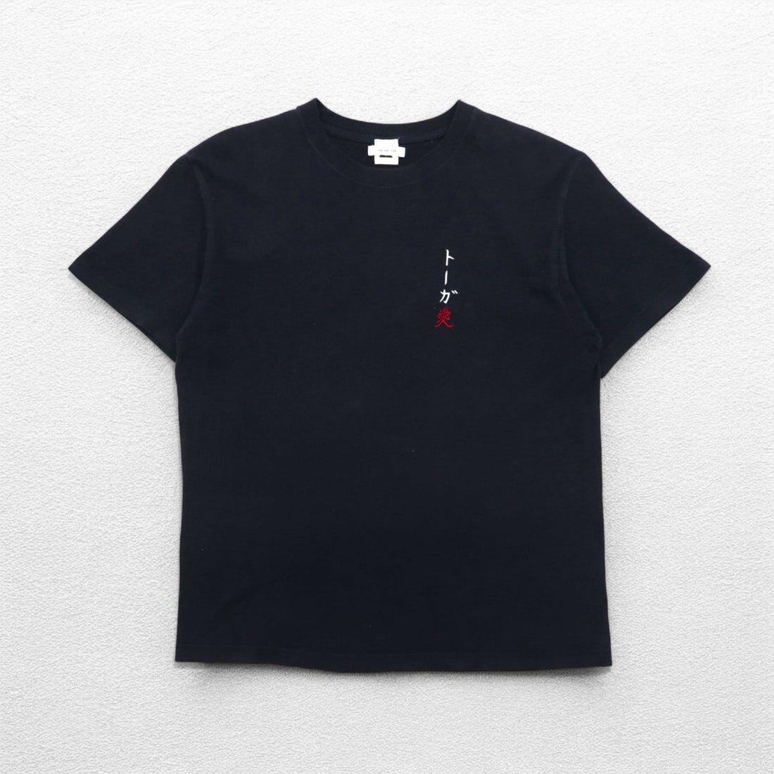 TOGA ARCHIVES x Mongolian Chops Toga Ai Embroidered T-shirt M Black Cotton Osaka store exclusive