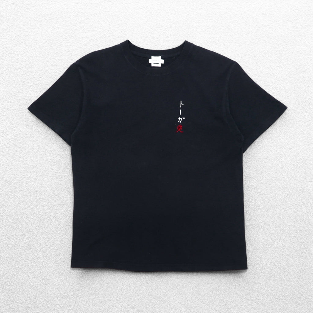 TOGA ARCHIVES x Mongolian Chops Toga Ai Embroidered T-shirt M Black Cotton Osaka store exclusive