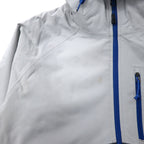 THE NORTH FACE Mountain Parka M Gray Polyester Waterproof Breathable Hyvent Logo Print Detachable Hood