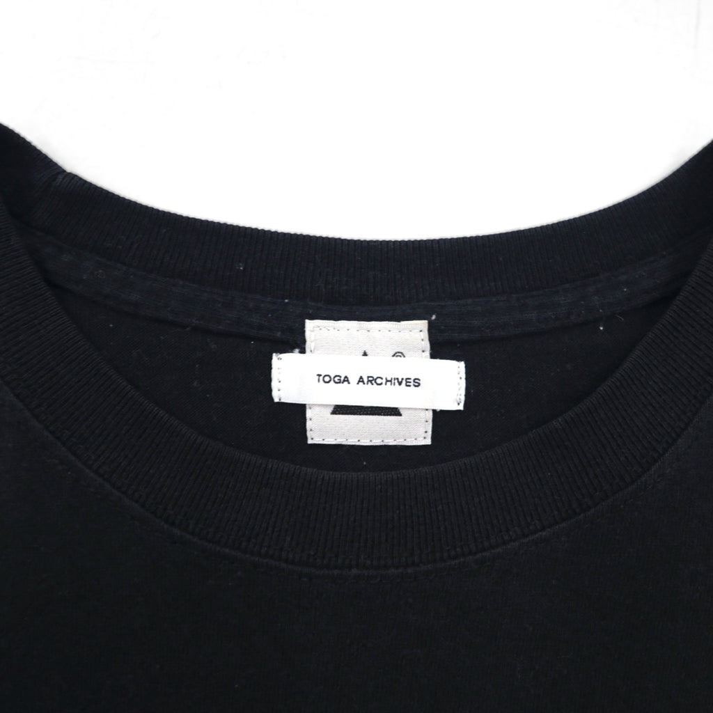 TOGA ARCHIVES x Mongolian Chops Toga Ai Embroidered T-shirt M Black Cotton Osaka store exclusive