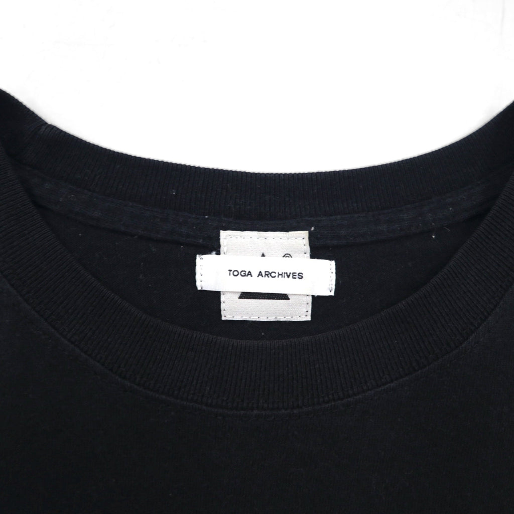 TOGA ARCHIVES x Mongolian Chops Toga Ai Embroidered T-shirt M Black Cotton Osaka store exclusive