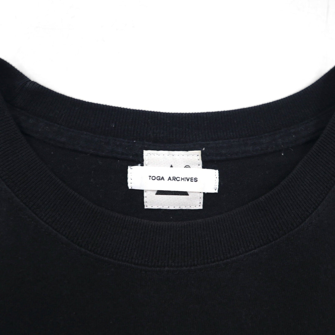 TOGA ARCHIVES x Mongolian Chops Toga Ai Embroidered T-shirt M Black Cotton Osaka store exclusive