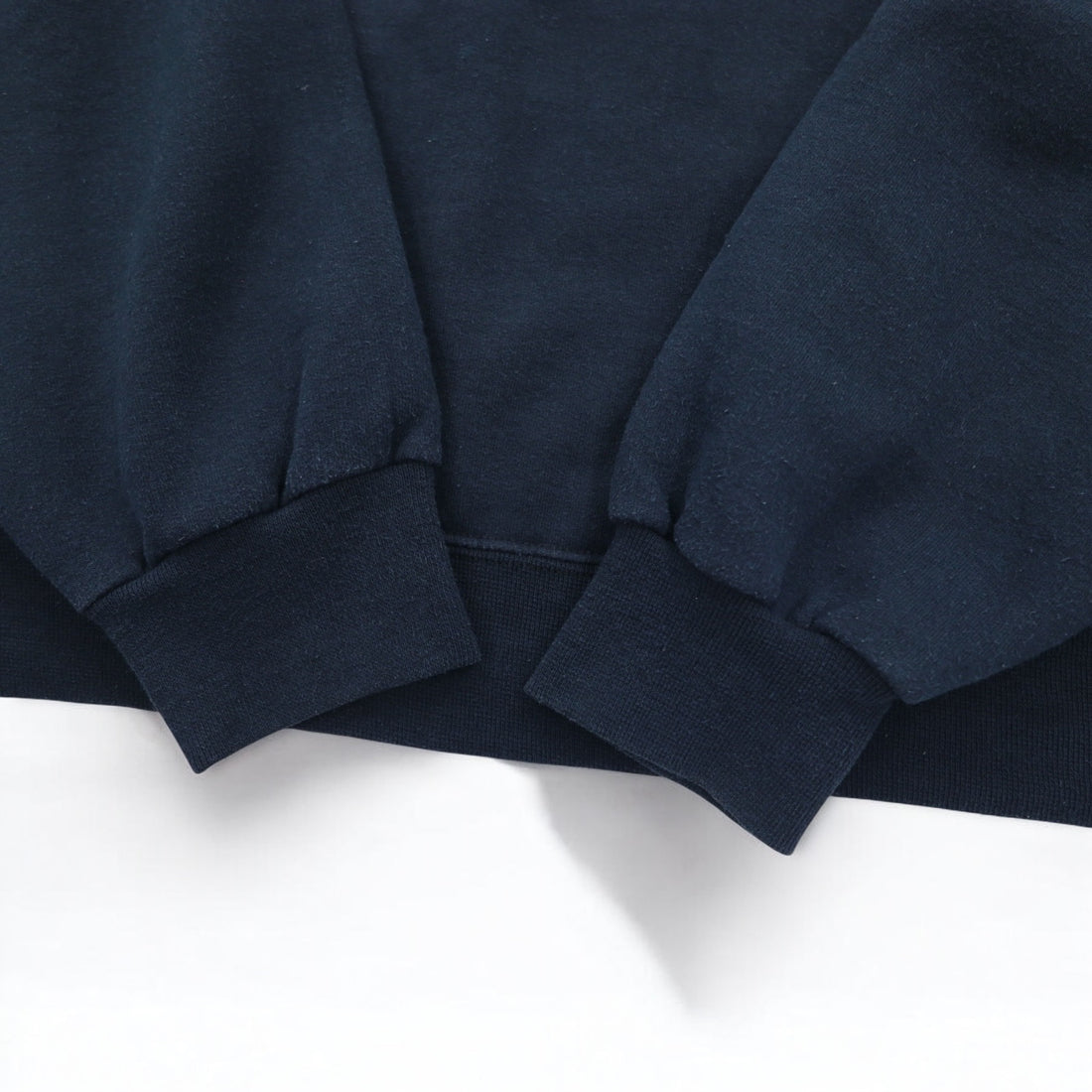 90s FRUIT OF THE LOOM College Print Sweatshirt 3XL Navy SOUTH BOSTON Arch Logo Front V Made in Mexico