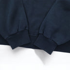 90s FRUIT OF THE LOOM College Print Sweatshirt 3XL Navy SOUTH BOSTON Arch Logo Front V Made in Mexico