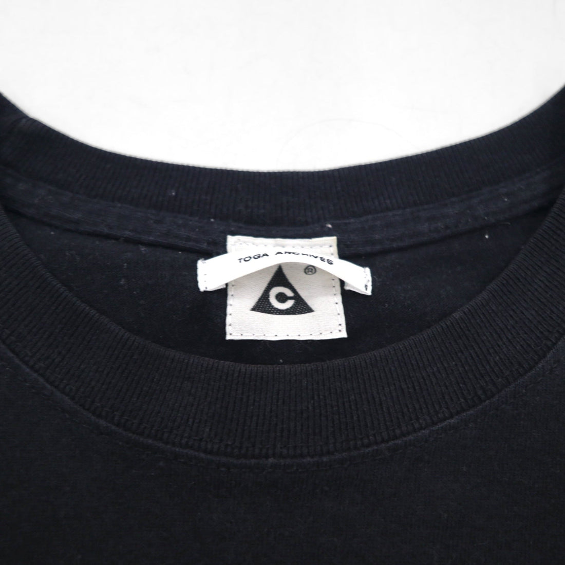 TOGA ARCHIVES x Mongolian Chops Toga Ai Embroidered T-shirt M Black Cotton Osaka store exclusive