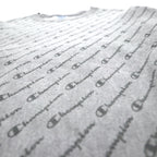 Champion リバースウィーブ REVERSE WEAVE 総柄 スウェット XL グレー 青単タグ 復刻 ホンジュラス製