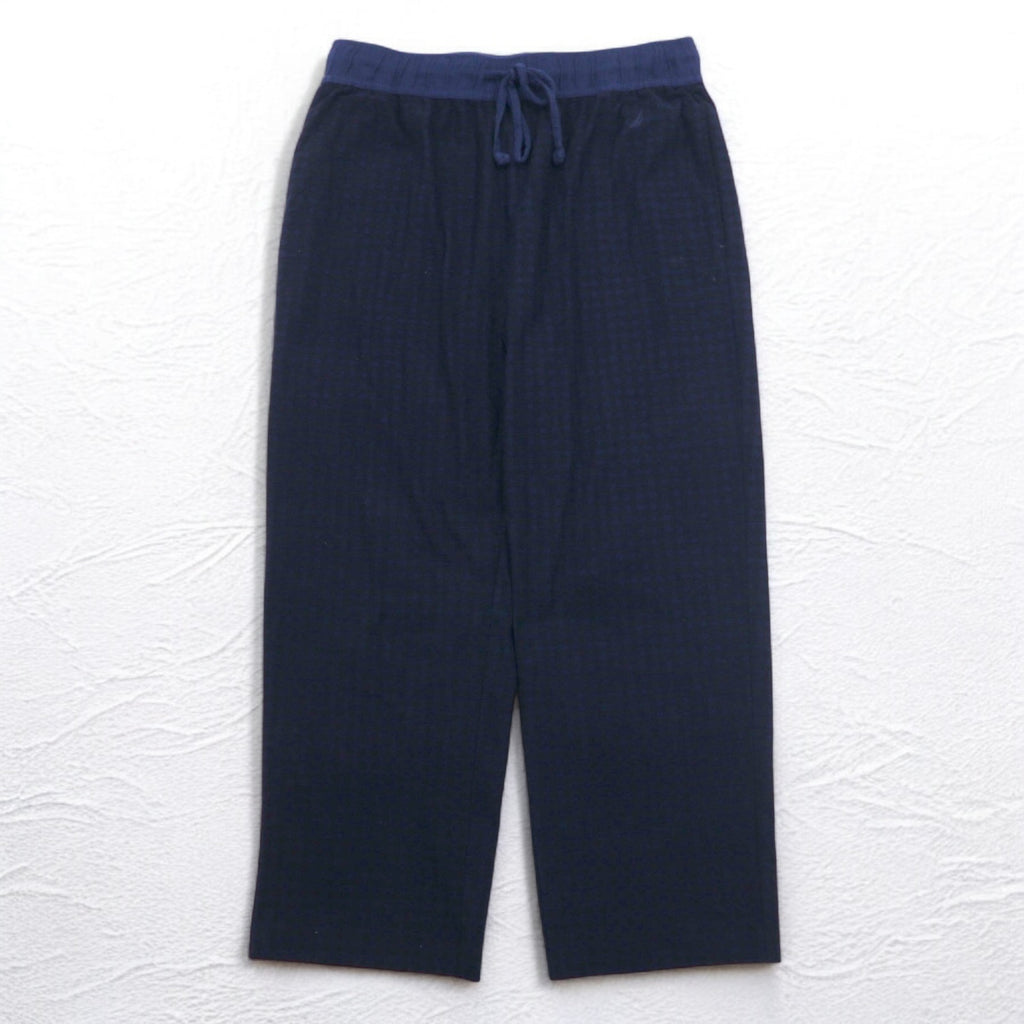 NAUTICA Pajama Pants Easy Pants M Navy Check Polyester